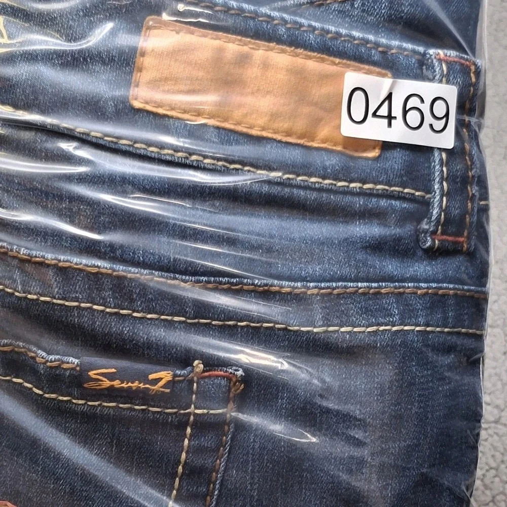 Seven7 Bootcut Jeans Women 18W (actual 42x30.5) Stretch Denim Contrast Stitching